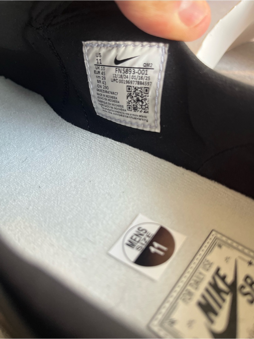 Nike SB Zoom Janoski+ Slip Black White Men's Shoe Size 11 FN5893 001 - Picture 10 of 12